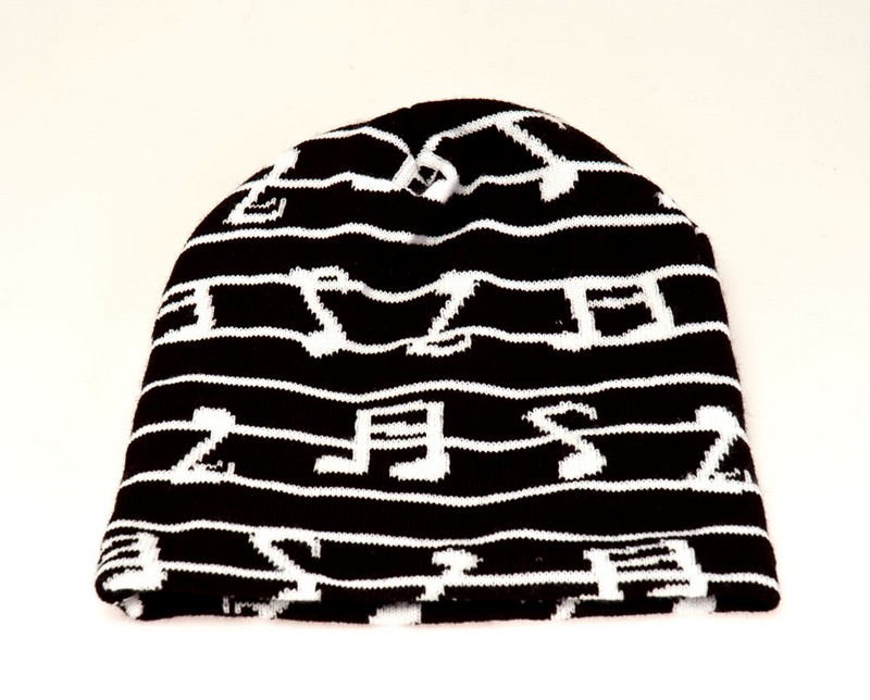 Music Note Beanie_Black